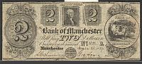 Manchester, MI, 1837 $2 Bank of Manchester, Fine, cc